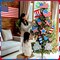 12 Pcs Large Memorial Day Patriotic Tree Ornaments 4th of July Yard Signs Red White Blue Hanging America Flag Ornaments Independence Labor Veterans Day Decorations for Party Tree Home Yard Outside